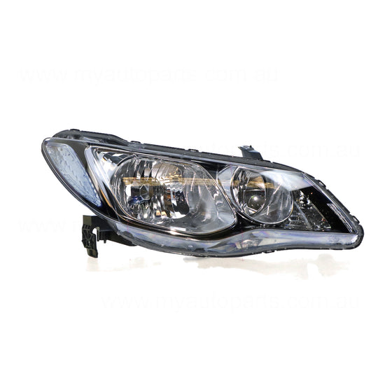 Head Lamp Drivers Side OEM Suits Honda Civic 8th Generation FD 2006 to 2008