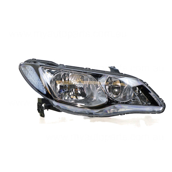 Head Lamp Drivers Side OEM Suits Honda Civic 8th Generation FD 2006 to 2008