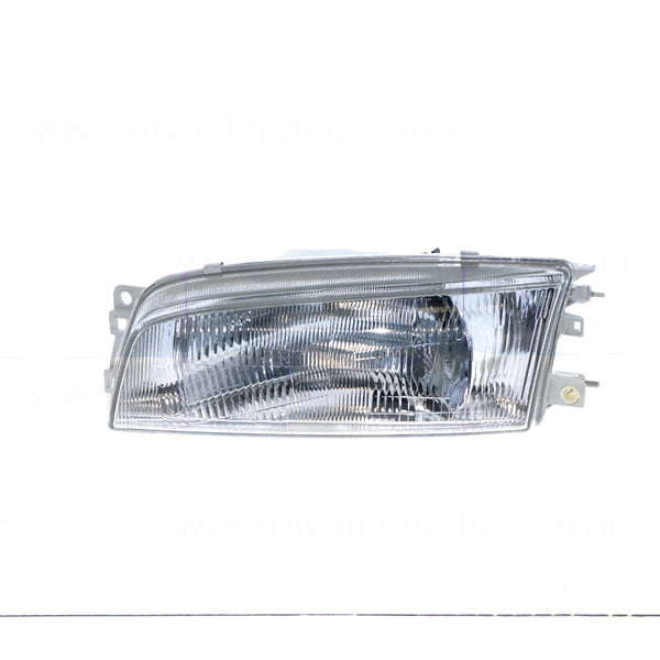 Head Lamp Passenger Side Aftermarket Suits Mitsubishi Lancer CE Sedan/Wagon 1996 to 1998