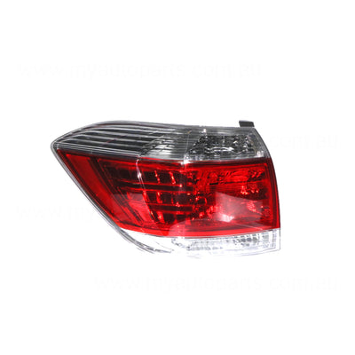 Tail Lamp Passenger Side Genuine Suits Toyota Kluger GSU40R/GSU45R 2010 to 2013