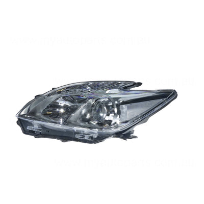 Halogen Head Lamp Passenger Side Certified Suits Toyota Prius ZVW30R 2009 to 2011