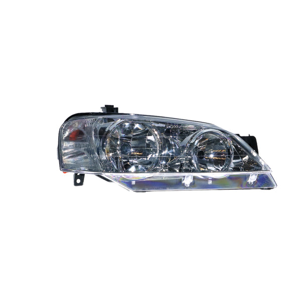 Chrome Halogen Head Lamp Drivers Side Certified Suits Ford Falcon Futura/Fairmont BA/BF 2002 to 2006