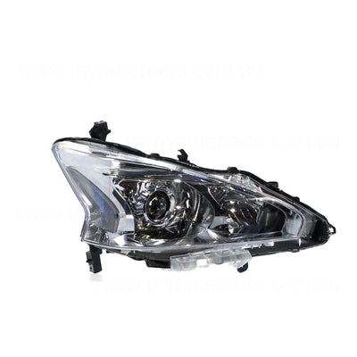 Halogen Manual Adjust Head Lamp Drivers Side OEM Suits Nissan Altima L33 2013 to 2017
