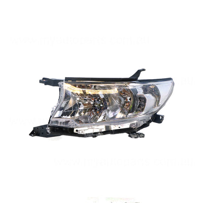 Halogen Head Lamp Passenger Side Genuine Suits Toyota Prado GX GDJ150R 2017 to 2021
