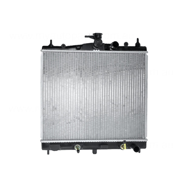 Radiator 28 / 28 mm Plastic Aluminium 380 x 448 x 16 mm Manual/Auto 1.4L L CR14DE Aftermarket Suits Nissan Micra K12 2007 to 2010