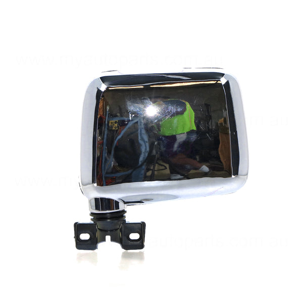 Chrome Door Mirror Passenger Side Aftermarket Suits Holden Rodeo TF 1988 to 2003