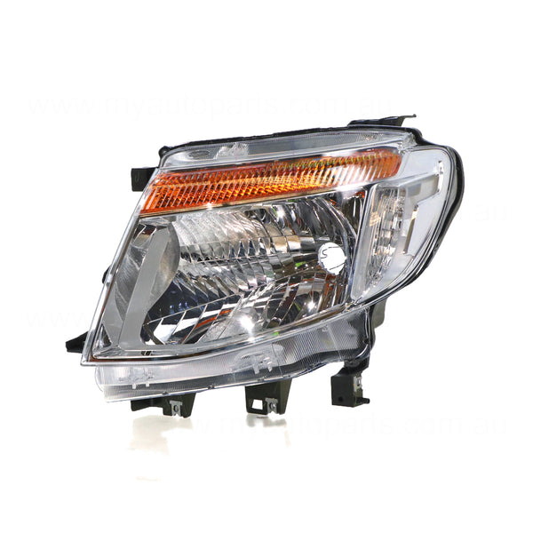 Chrome Head Lamp Passenger Side OEM Suits Ford Ranger Wildtrak PX 2011 to 2015
