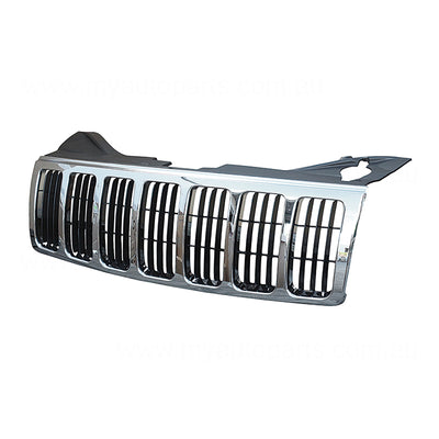 Chrome Grille Aftermarket Suits Jeep Grand Cherokee WH 2005 to 2011