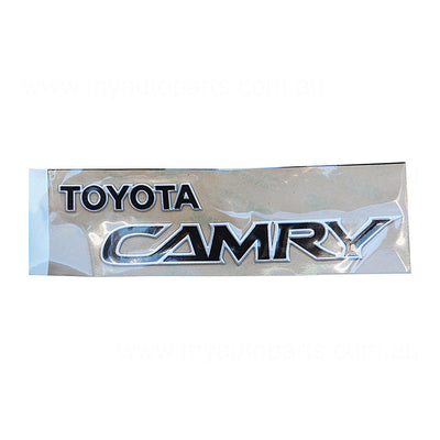 Black Boot lid Emblem "Toyota Camry" OEM Suits Toyota Camry MCV36R 2002 to 2006