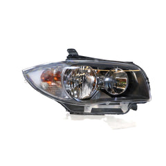 Halogen Black Head Lamp Drivers Side OES  suits BMW 1 Series 2007 to 2009