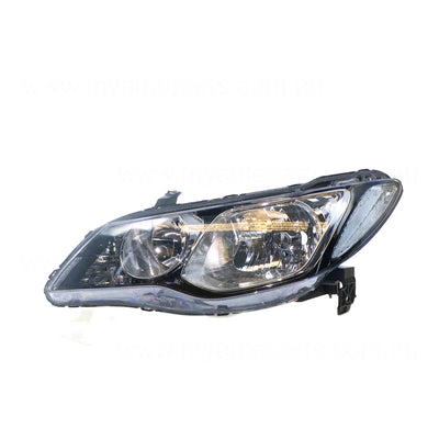 Head Lamp Passenger Side Certified Suits Honda Civic 8th Generation FD 2006 to 2008