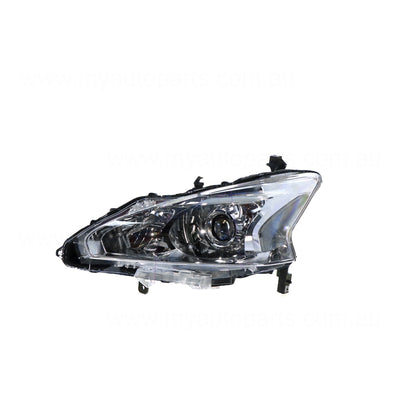 Halogen Manual Adjust Head Lamp Passenger Side OEM Suits Nissan Altima L33 2013 to 2017