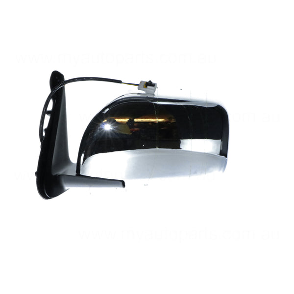 Chrome Door Mirror Passenger Side Aftermarket Suits Nissan Patrol GU/Y61 Wagon 2004 to 2016