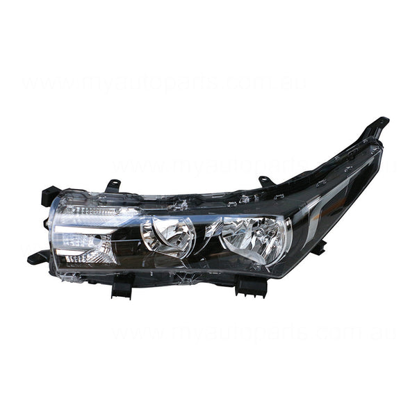 Halogen Head Lamp Passenger Side OEM Suits Toyota Corolla ZRE172R 2013 to 2016