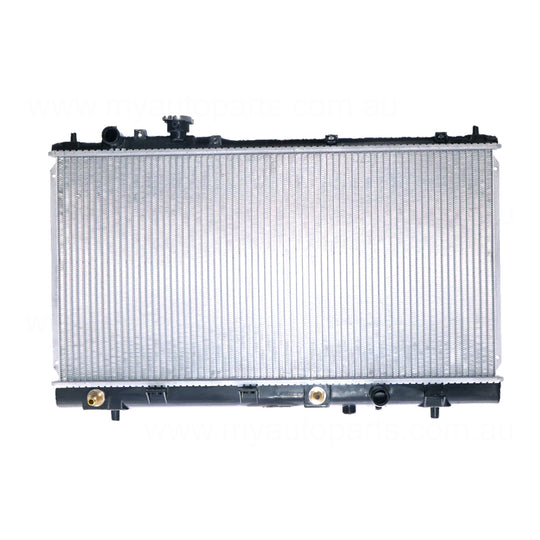 Radiator 28 / 28 mm Plastic Aluminium 350 x 688 x 16 mm Manual/Auto 1.8L, 2.0L L FP, FS Aftermarket Suits Mazda Premacy CP 2001 to 2003