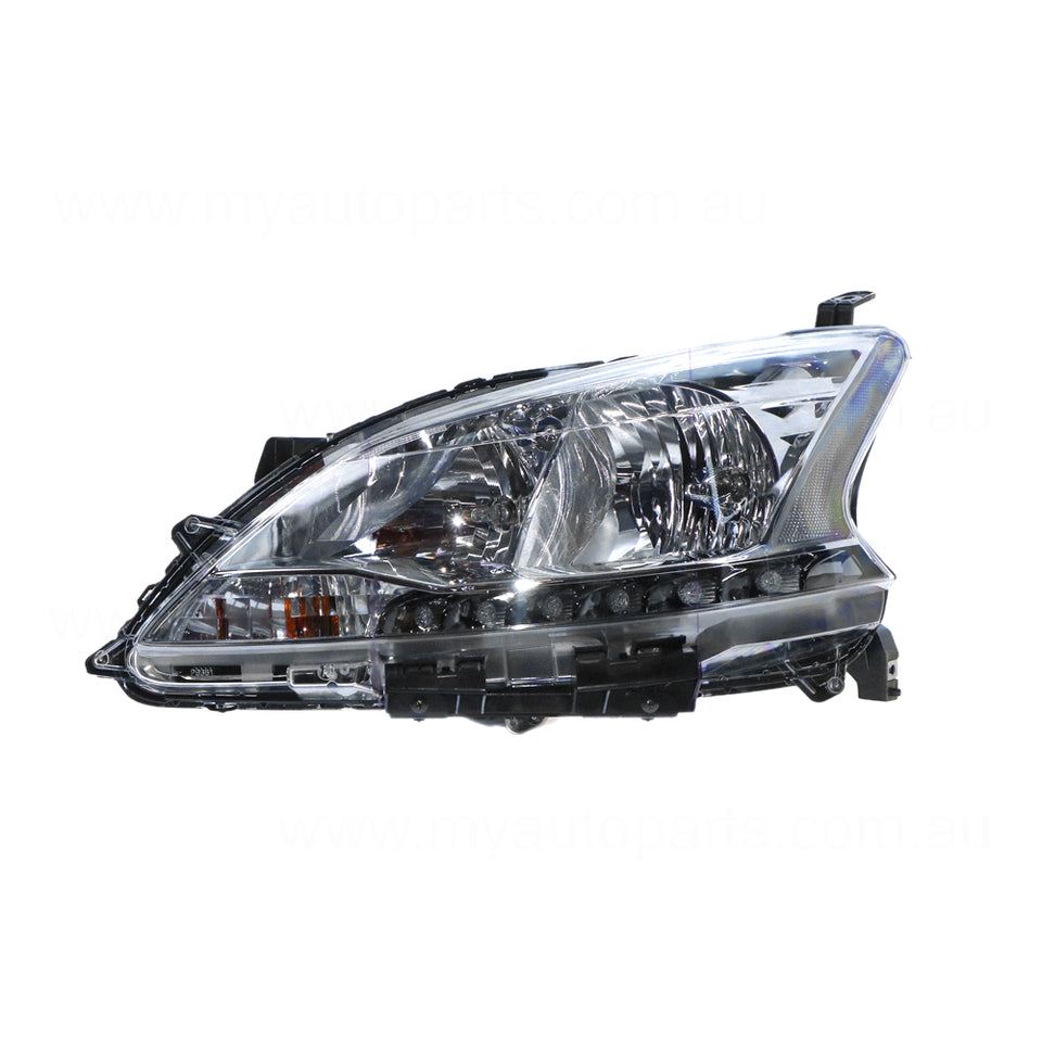 Halogen Head Lamp Passenger Side OEM Suits Nissan Pulsar ST-L B17 2012 to 2017