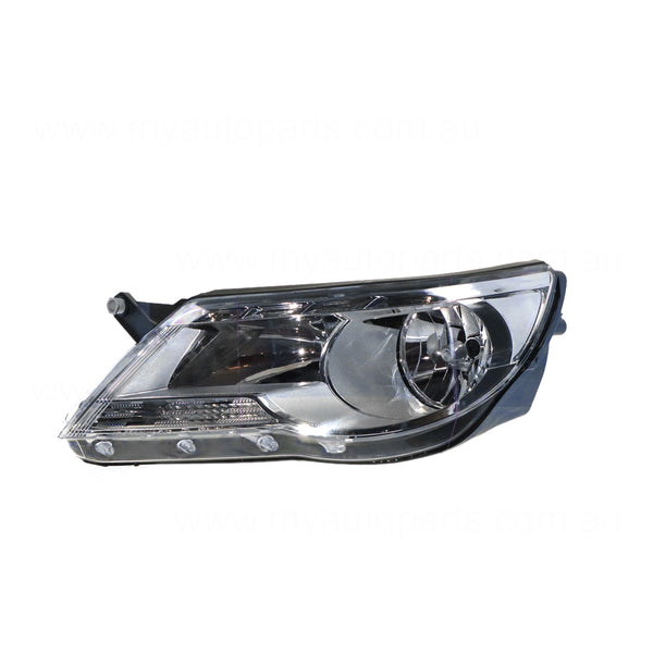 Halogen Electric Adjust Head Lamp Passenger Side Certified Suits Volkswagen Tiguan 5N 2008 to 2011