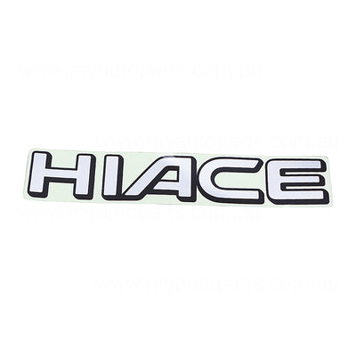Tail Gate Emblem Genuine Suits Toyota Hiace RZH / LH10# 1989 to 2005