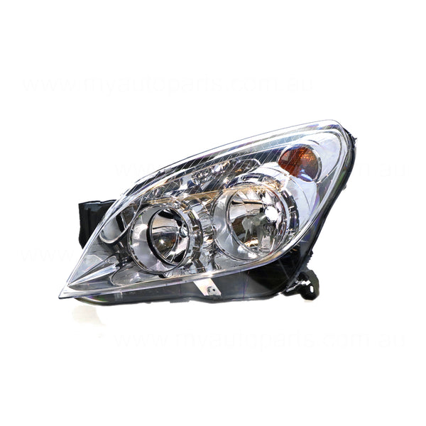 Chrome Head Lamp Passenger Side Certified Suits Holden Astra AH 11/2006 to 8/2009