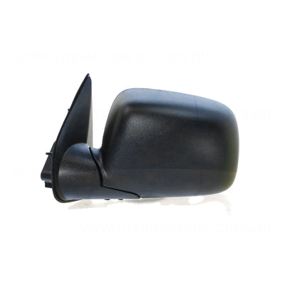 Black Door Mirror Electric Adjust Passenger Side Aftermarket suits Holden Colorado & Rodeo