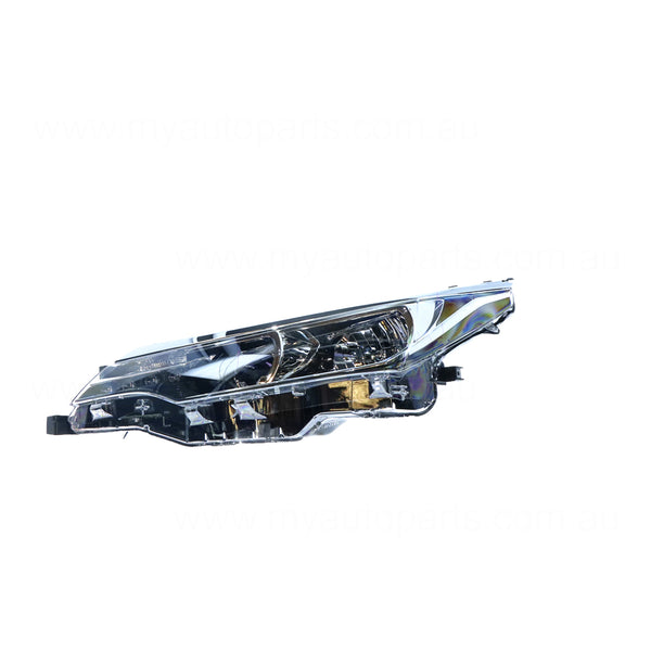 Halogen Head Lamp Passenger Side Genuine Suits Toyota Corolla ZRE172R 2016 to 2019