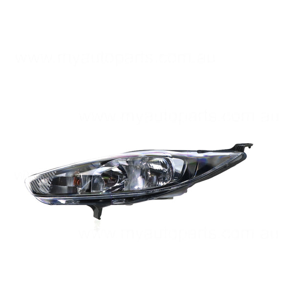 Black Head Lamp Passenger Side OEM Suits Ford Fiesta Ambiente/Trend WZ 2013 to 2020