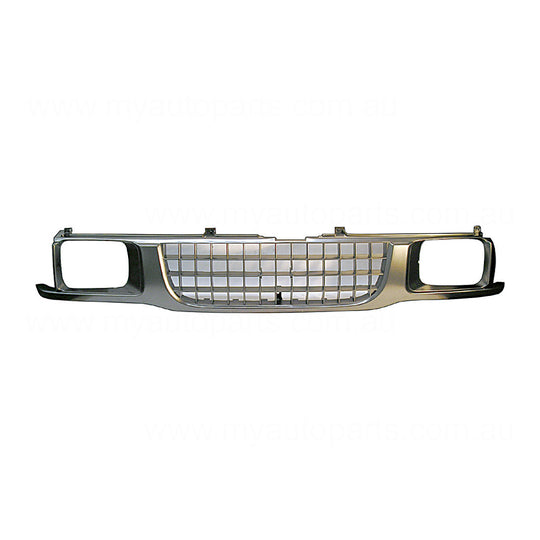 Silver Grille Aftermarket Suits Holden Rodeo TF 2/1993 to 10/1995