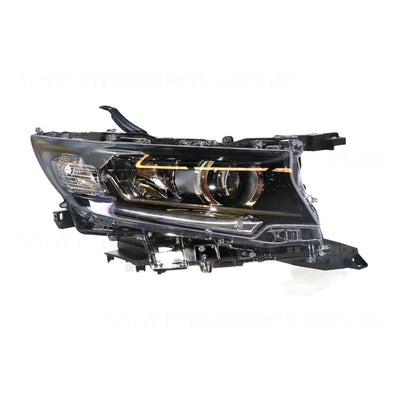 Bi-LED Head Lamp Drivers Side Genuine suits Toyota Prado GDJ150R 2017 On