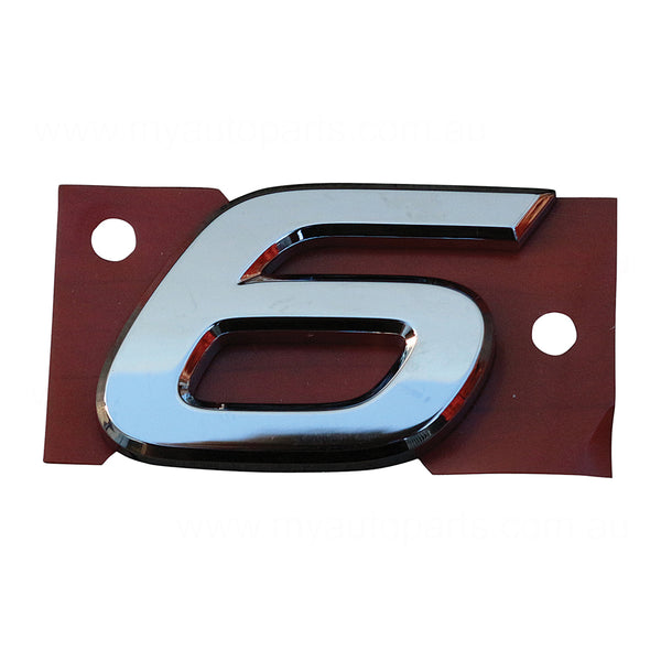 Tail Gate Emblem "6" OEM Suits Mazda 6 GJ Wagon 2012 to 2016