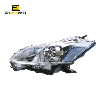Halogen Head Lamp Passenger Side Genuine Suits Toyota Prius-V ZVW40R 2012 to 2015
