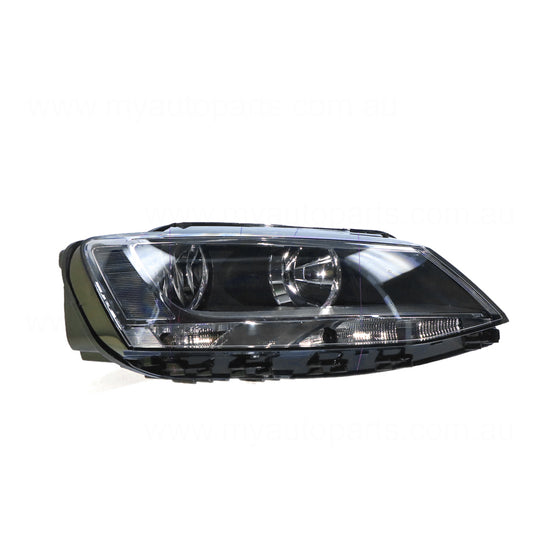 Halogen Manual Adjust Head Lamp Drivers Side Certified Suits Volkswagen Jetta 1B 2011 to 2017