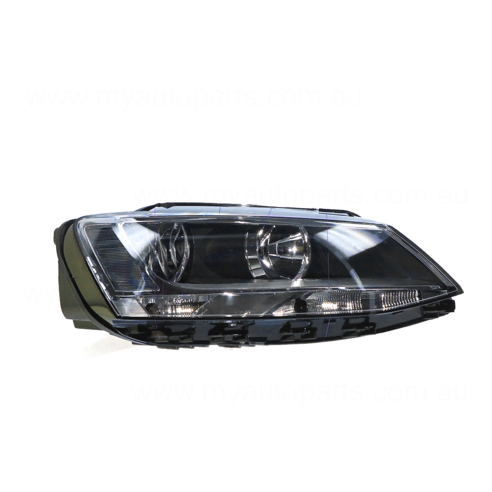 Halogen Manual Adjust Head Lamp Drivers Side Certified Suits Volkswagen Jetta 1B 2011 to 2017
