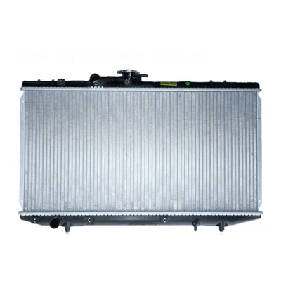 Radiator 28 / 28 mm Plastic Aluminium 325 x 638 x 16 mm Manual 1.4 L 4E Aftermarket Suits Toyota Starlet EP91R 1996 to 1999