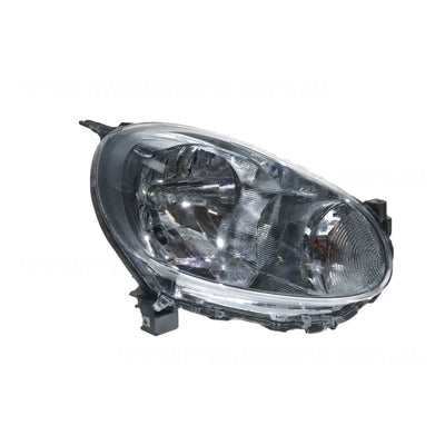 Halogen Head Lamp Passenger Side Genuine Suits Nissan Micra K13 2013 to 2015