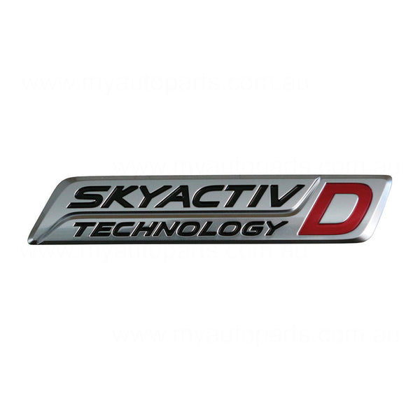 Tail Gate Emblem "Skyactiv D" OEM Suits Mazda 6 GJ Wagon 2015 to 2016