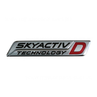 Tail Gate Emblem "Skyactiv D" OEM Suits Mazda 6 GJ Wagon 2015 to 2016