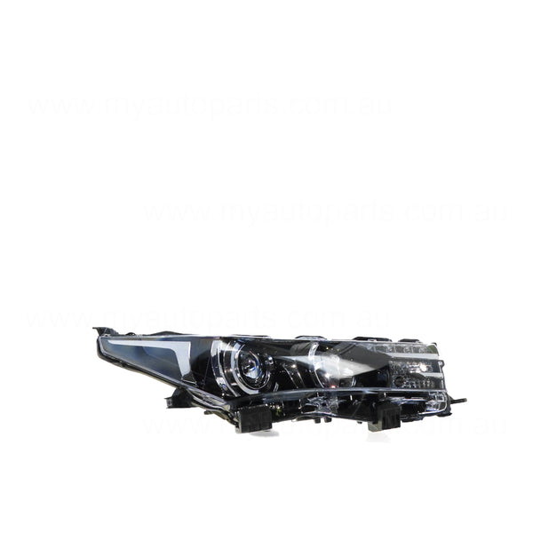 LED Head Lamp Drivers Side OEM Suits Toyota Corolla ZR ZRE172R Sedan 12/2013 to 11/2016