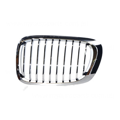 Chrome Grille Passenger Side Aftermarket Suits BMW 3 Series E46 Coupe & Cabrio 2003 to 2005