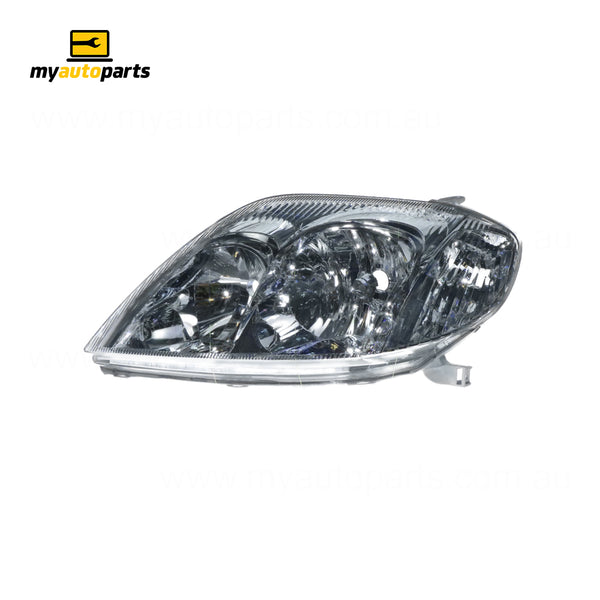 Halogen Head Lamp Passenger Side Genuine Suits Toyota Corolla ZZE122R 2001 to 2007