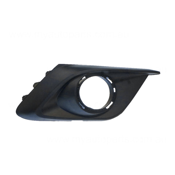 Black Front Bar Grille With Fog Light Mount Drivers Side Aftermarket suits Mazda 3 BM Hatch 2/2014 to 6/2016