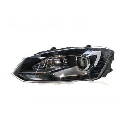 Xenon Head Lamp Passenger Side Genuine Suits Volkswagen Polo GTi 6R 2010 to 2014