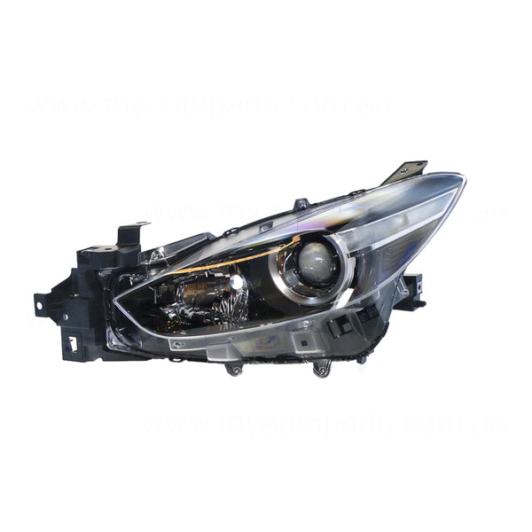 Halogen Manual Adjust Head Lamp Passenger Side OEM suits Mazda 3 BN