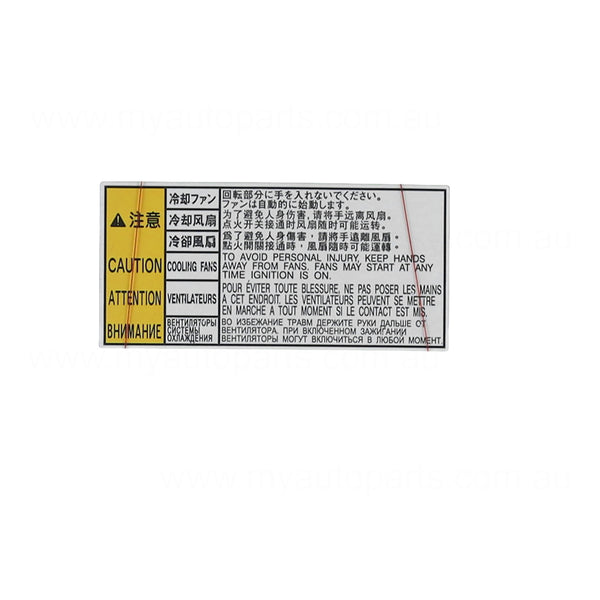 Toyota Kluger OEM Warning Decal 12/2013 to 11/2019 - 1679331040