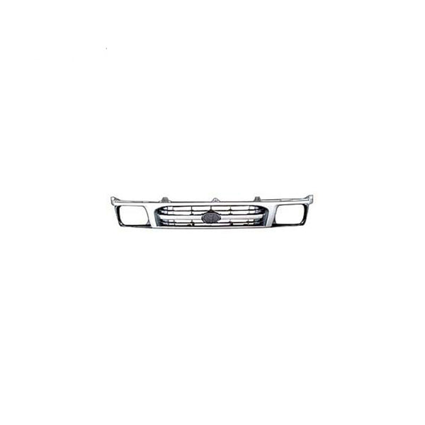 Silver Grille Aftermarket suits Toyota Hilux 10/1997 to 10/2001