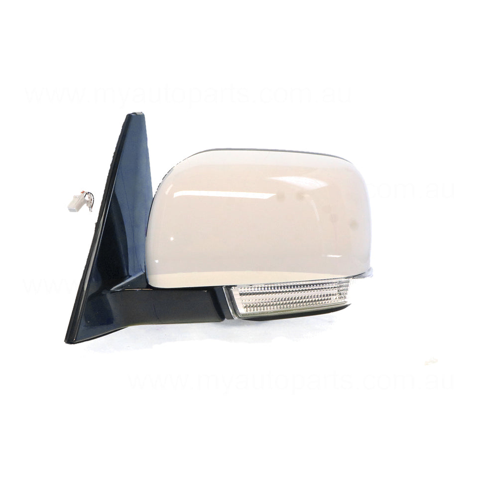 Door Mirror With Indicator Passenger Side OEM suits Mitsubishi Pajero 2008 to 2014