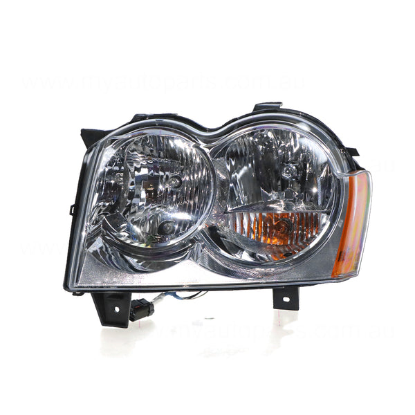 Halogen Manual Adjust Head Lamp Passenger Side OEM Suits Jeep Grand Cherokee WH 2005 to 2011