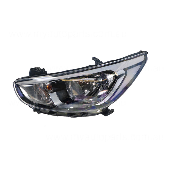 Head Lamp Passenger Side OEM Suits Hyundai Accent RB 2013 to 2017