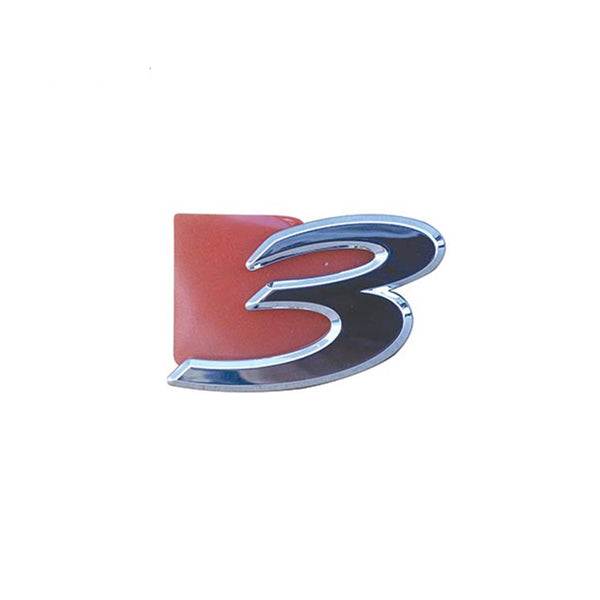 Boot lid Emblem "3" OEM Suits Mazda 3 BK 2004 to 2009