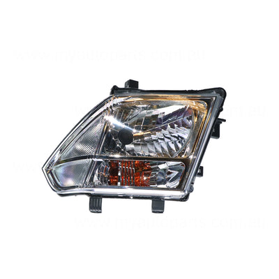Head Lamp Passenger Side Certified Suits Nissan Navara D40 2008 to 2015