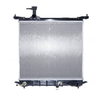 Radiator 28 / 28 mm Plastic Aluminium 400 x 448 x 16 mm Automatic 1.2 L HR12 Aftermarket Suits Nissan Micra K13 2010 to 2016